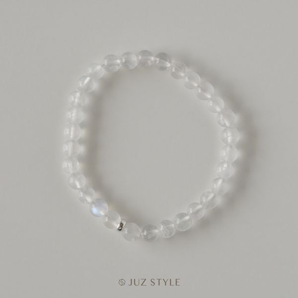  Vòng tay đá Rainbow Moonstone 5.5~5.9mm 