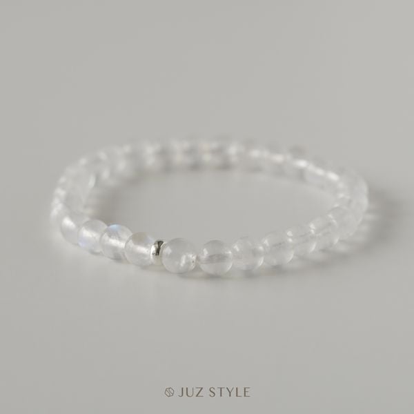  Vòng tay đá Rainbow Moonstone 5.5~5.9mm 