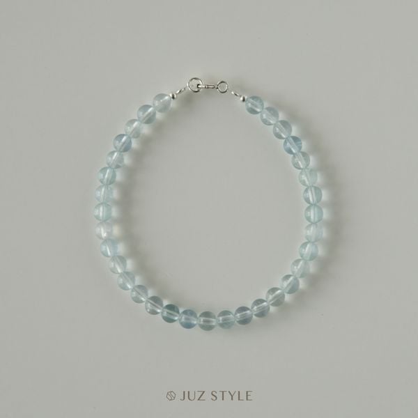  Vòng tay đá Aquamarine (Ngọc xanh biển) 4.5mm 