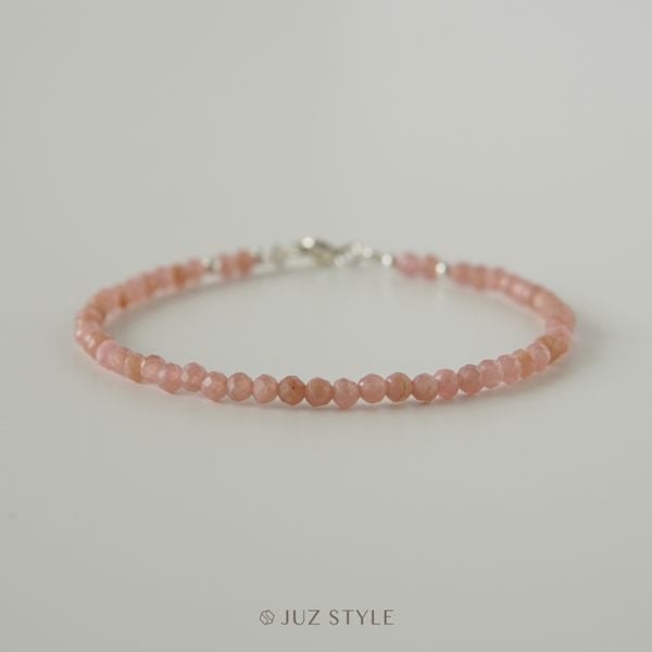  Vòng tay đá Rhodochrosite (Đào hoa) 3mm 