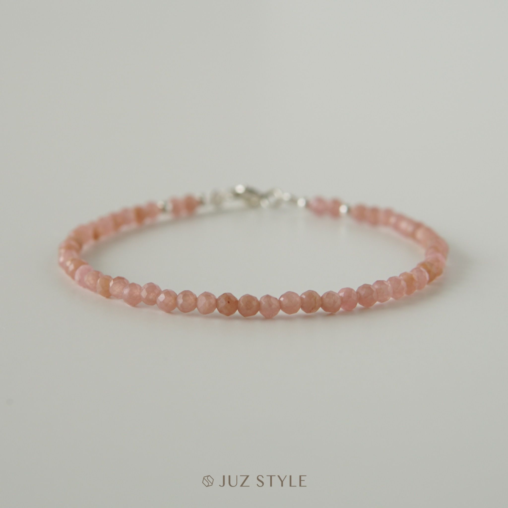  Vòng tay đá Rhodochrosite (Đào hoa) 3mm 