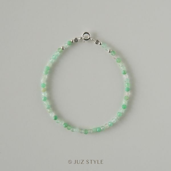  Vòng tay đá Chrysoprase (Ngọc đế quang) 2.7mm 