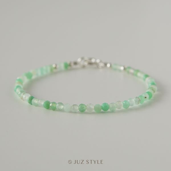  Vòng tay đá Chrysoprase (Ngọc đế quang) 2.7mm 