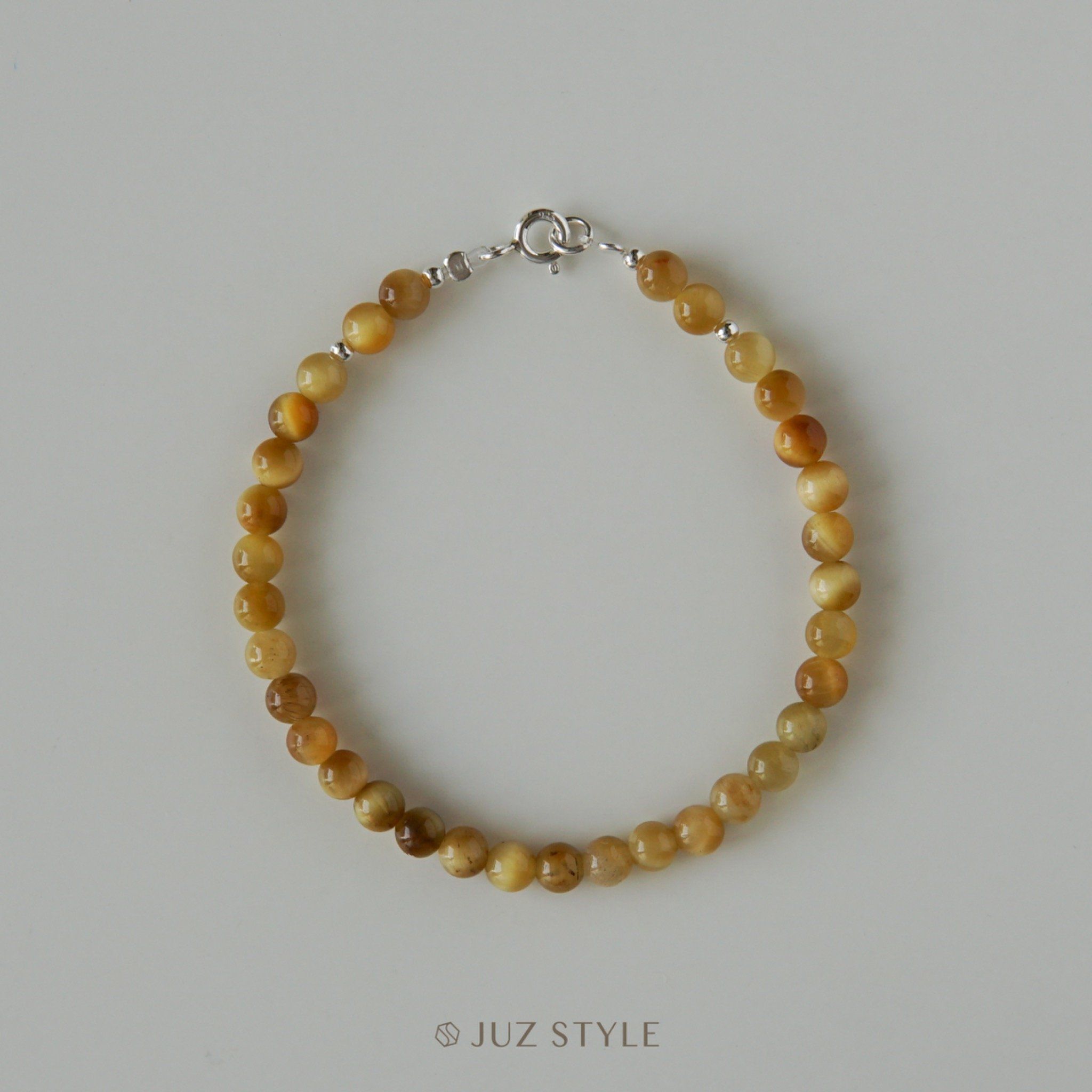  Vòng tay đá Golden Tiger’s Eye 4.4mm 