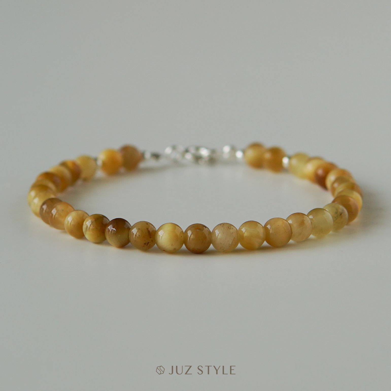  Vòng tay đá Golden Tiger’s Eye 4.4mm 