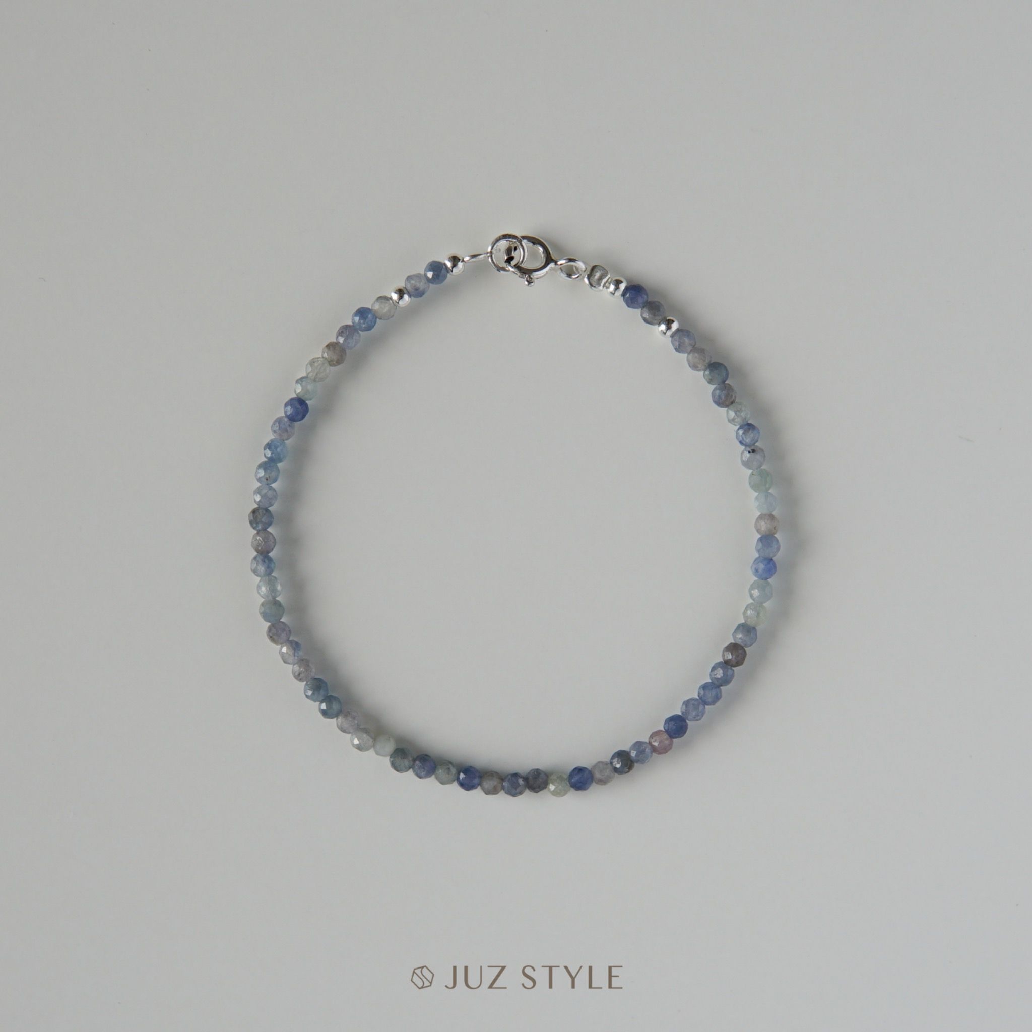  Vòng tay đá Sapphire Burma 2mm 