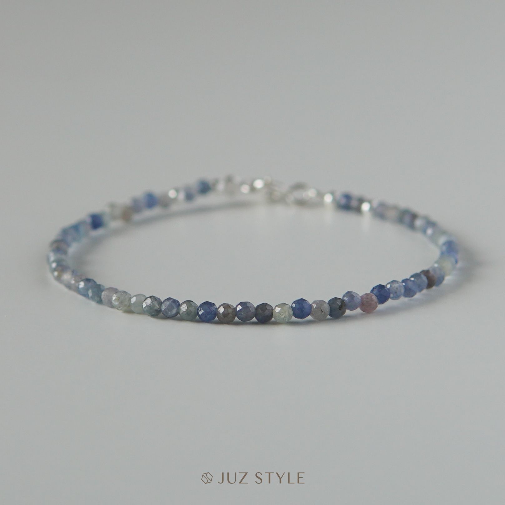  Vòng tay đá Sapphire Burma 2mm 