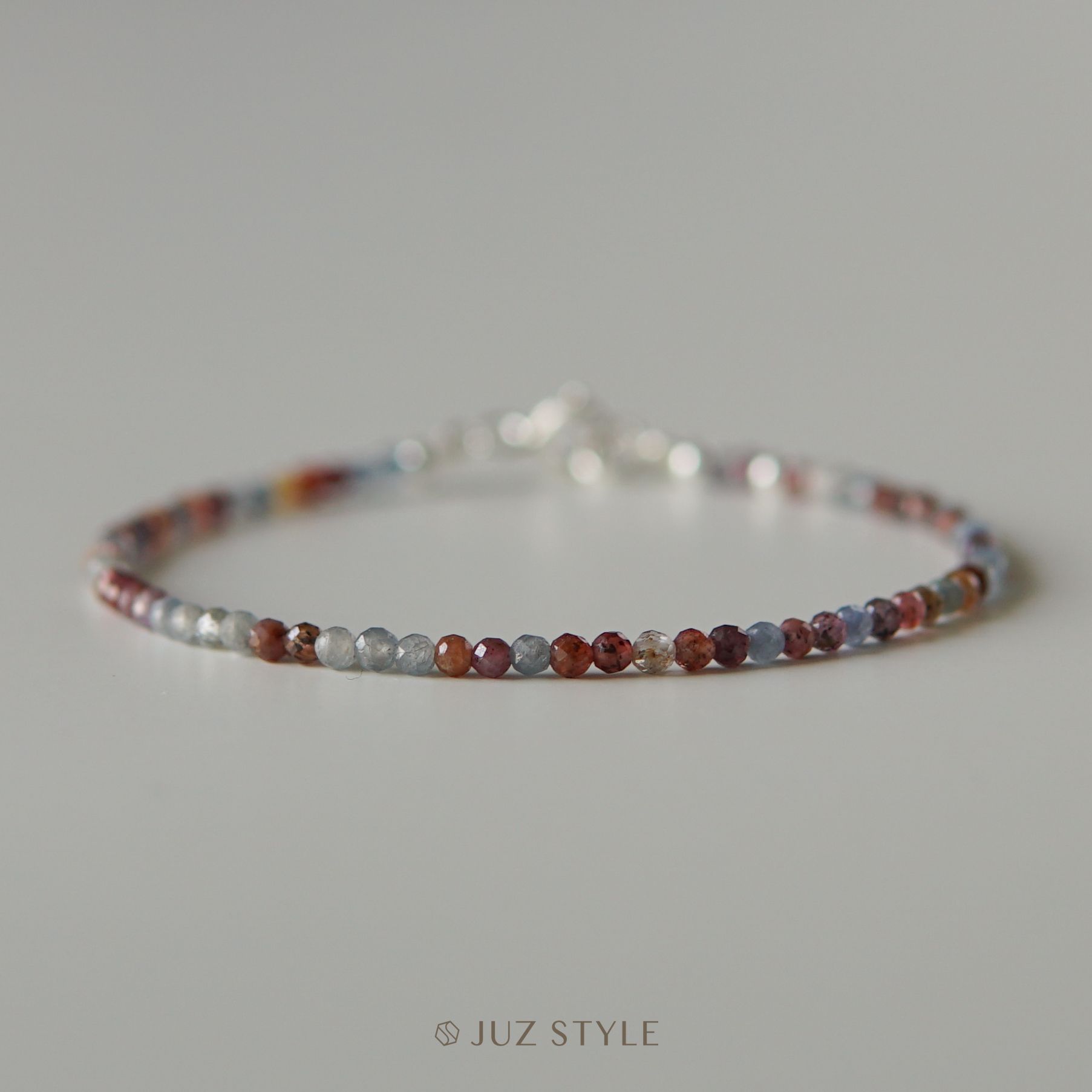  Vòng tay đá Ruby & Sapphire 2mm 