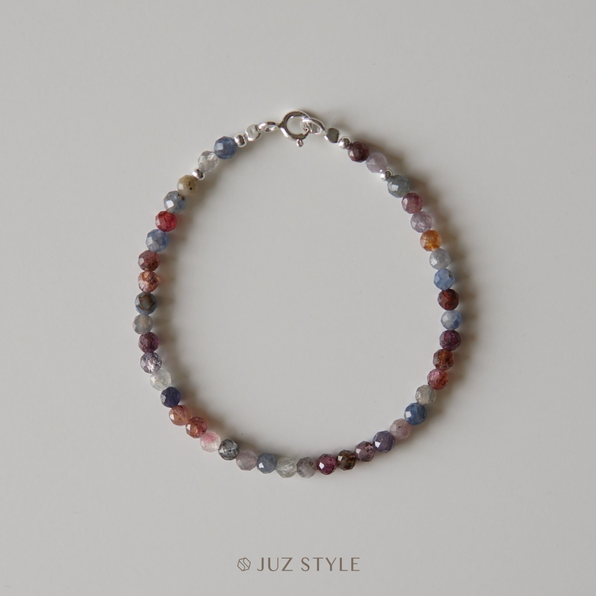  Vòng tay đá Ruby & Sapphire 3.5mm 