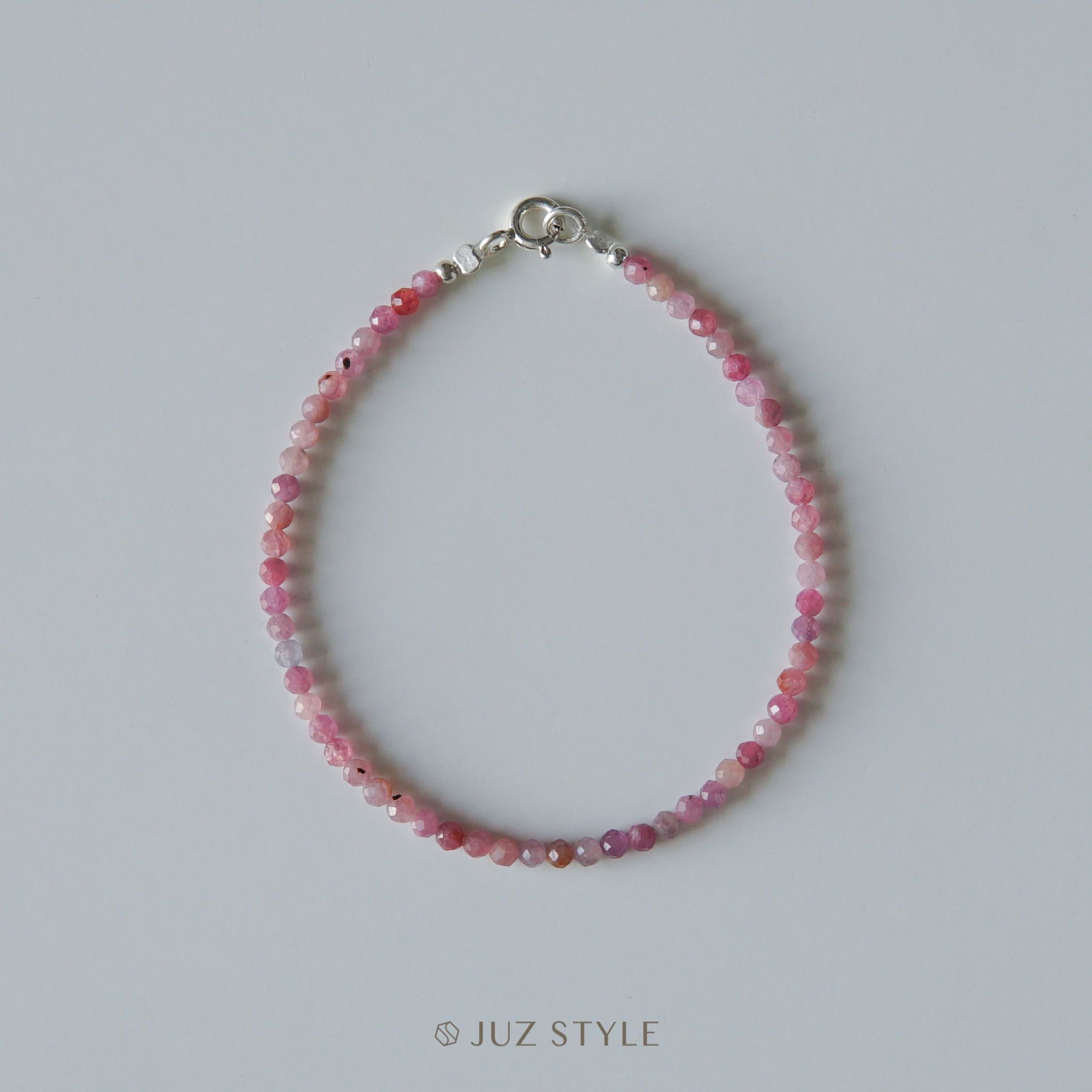  Vòng tay đá Ruby & Sapphire 2.5mm 