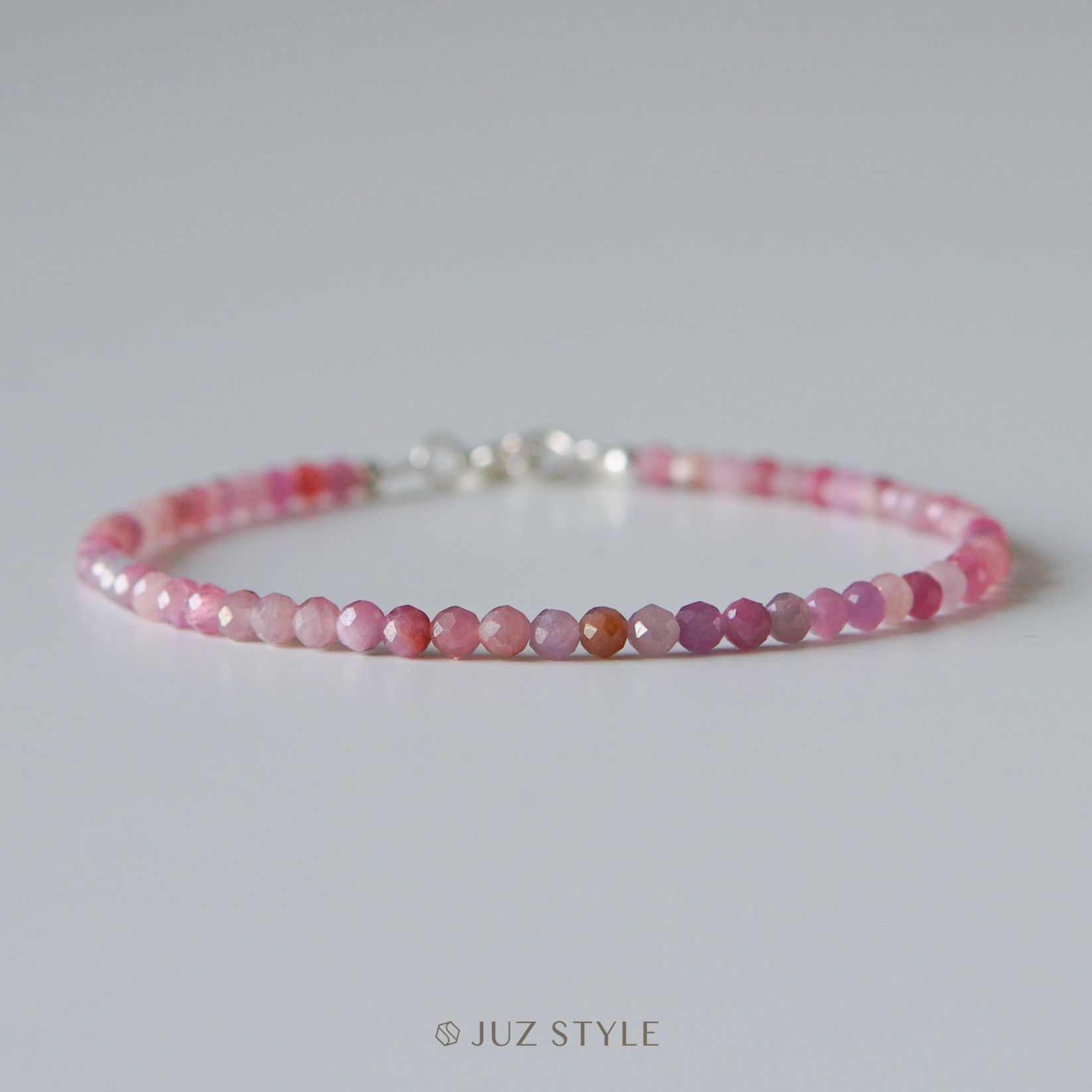  Vòng tay đá Ruby & Sapphire 2.5mm 