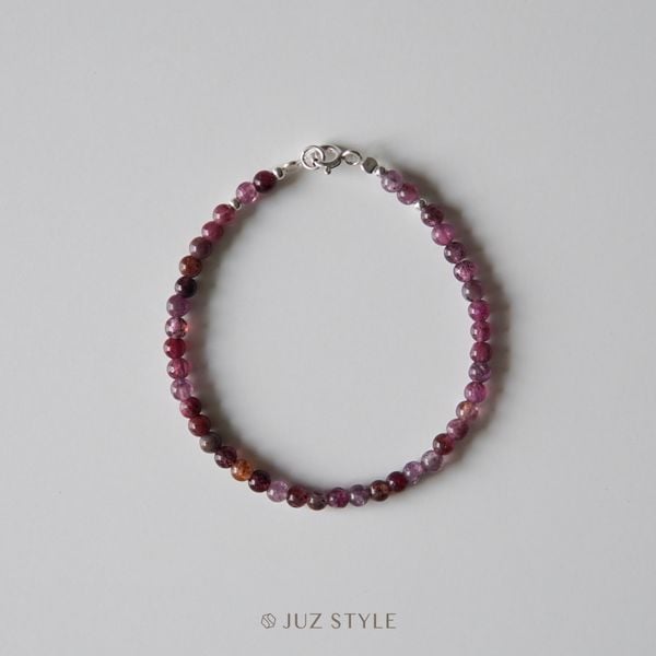  Vòng tay đá Ruby & Sapphire 3.5mm 