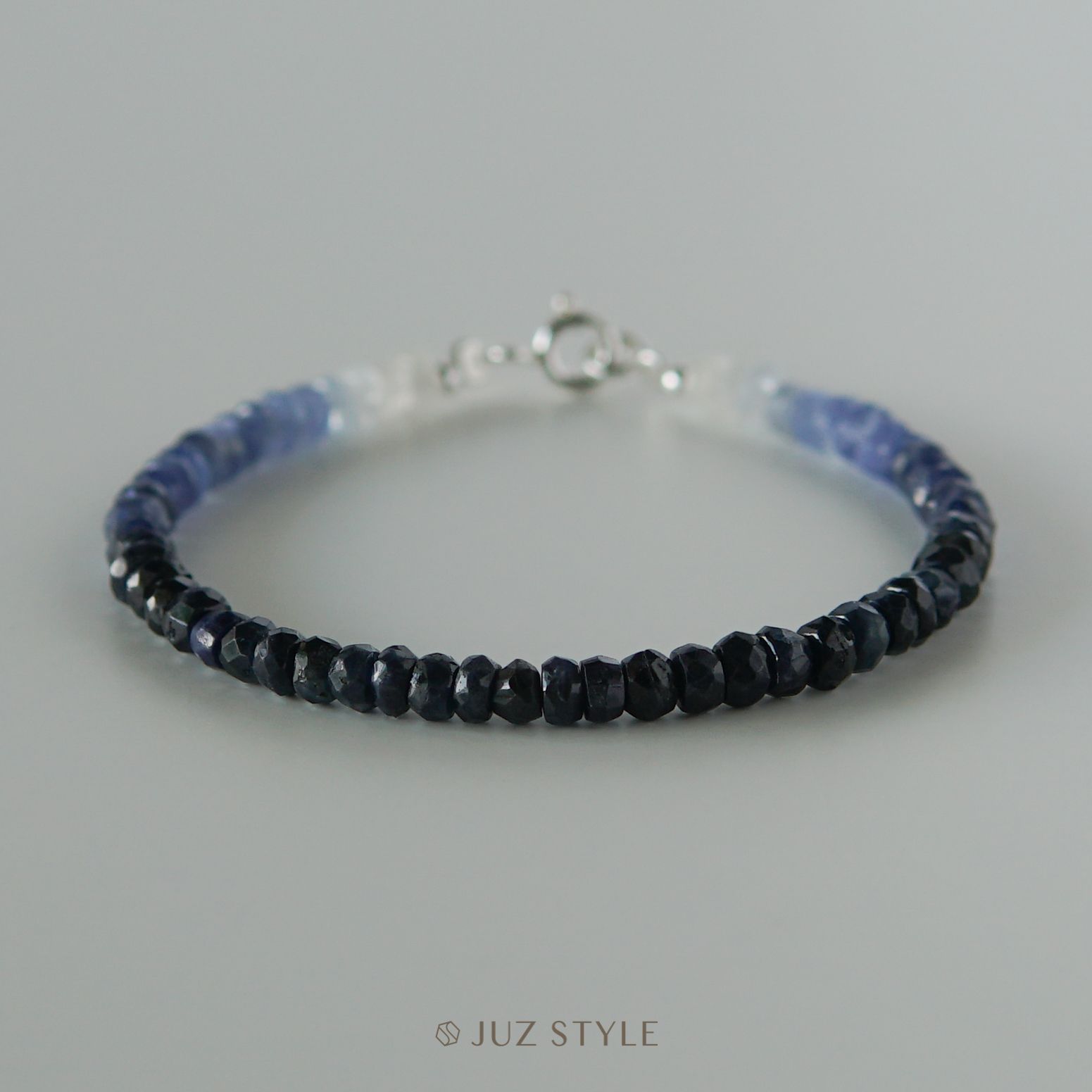  Vòng tay đá Sapphire Ombré 3.7~3.9mm 