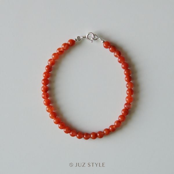  Vòng tay đá South red agate 4mm 