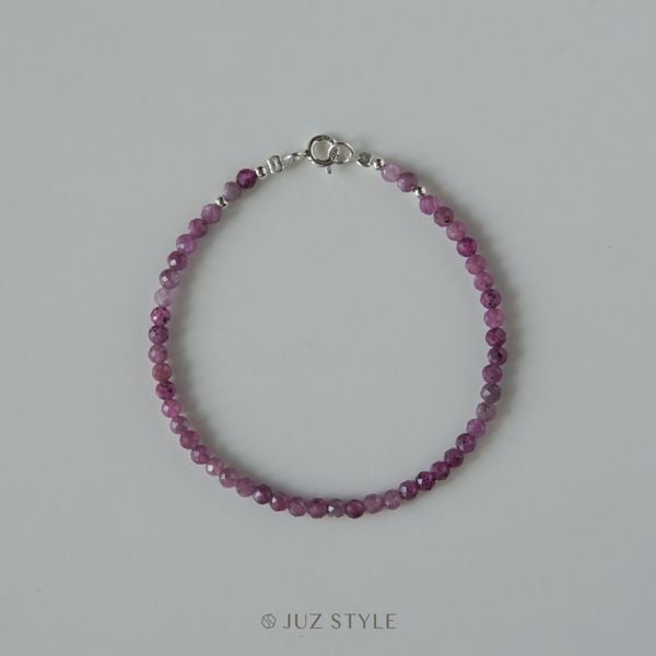 Vòng tay đá Ruby star 3mm 