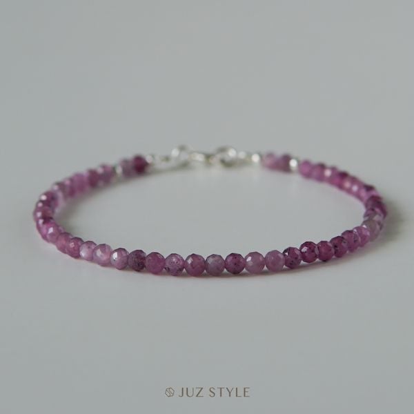  Vòng tay đá Ruby star 3mm 
