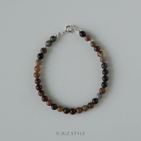  Vòng tay đá Petrified wood 4.5mm 