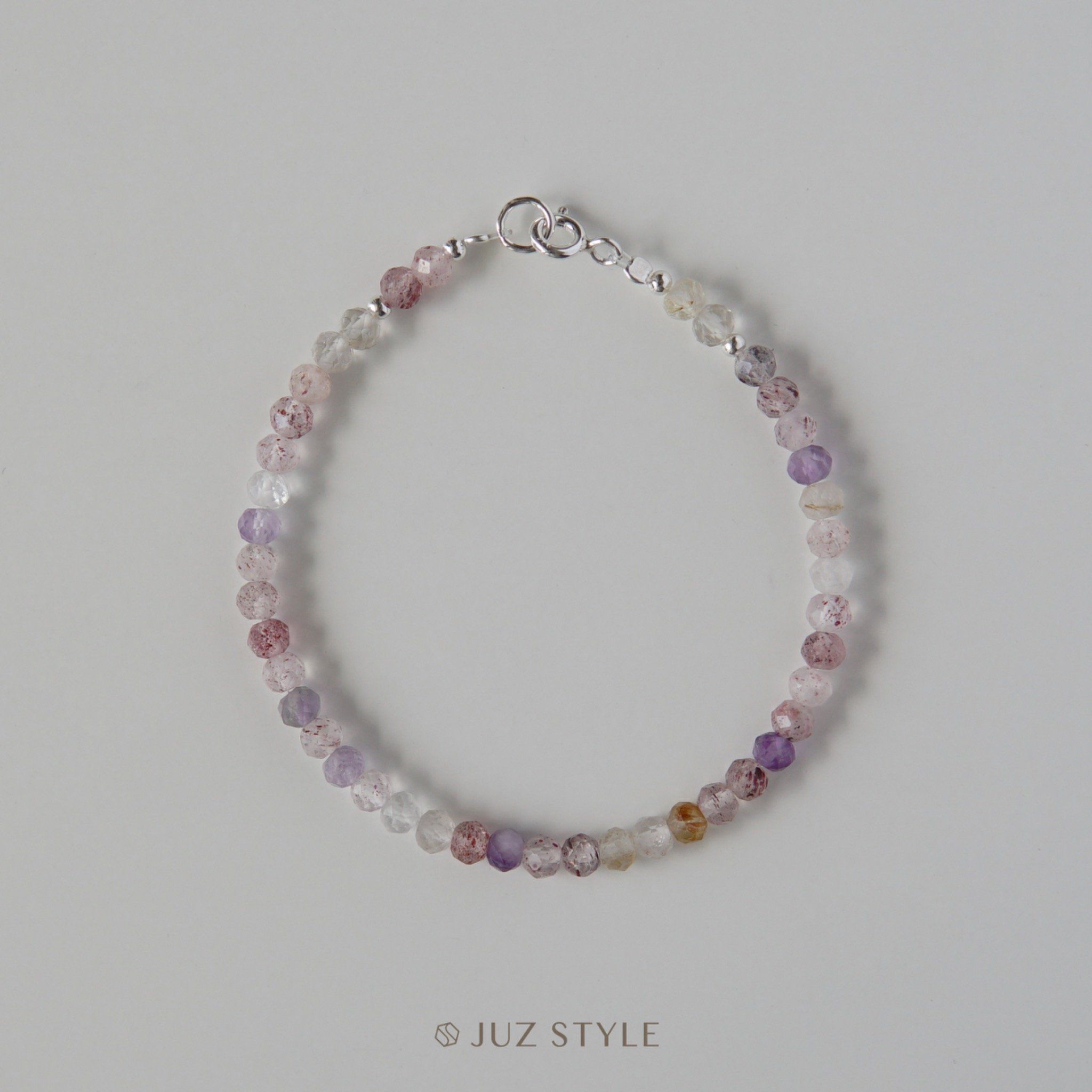  Vòng tay đá Super seven 4x3mm 