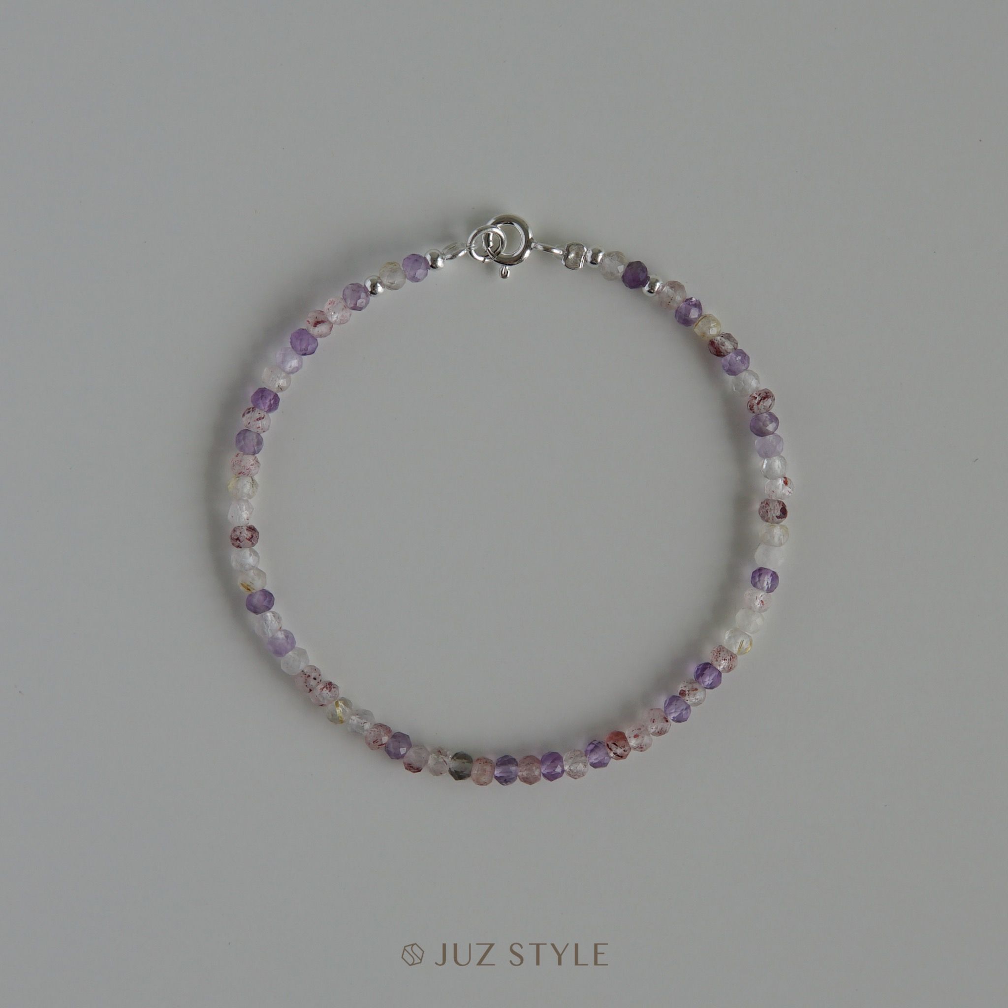  Vòng tay đá Super seven 3x2mm 