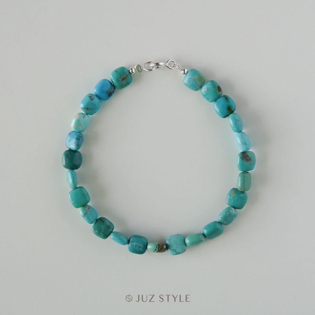  Vòng tay đá Turquoise 6mm 17cm 