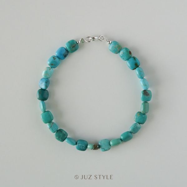  Vòng tay đá Turquoise 6mm 17cm 