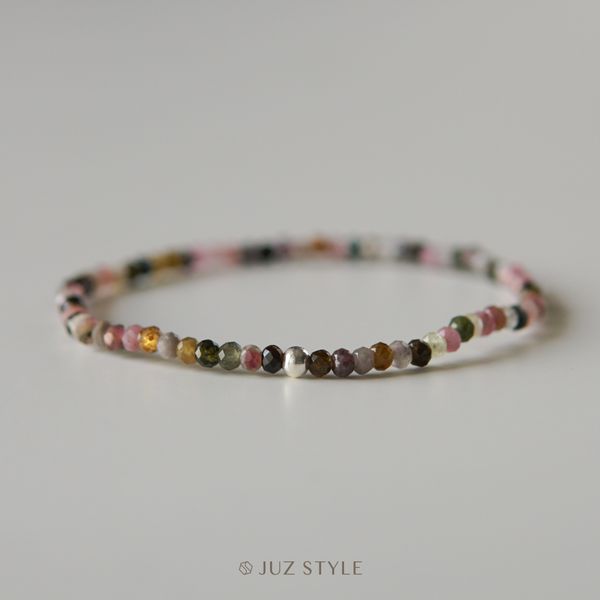  Vòng tay đá Tourmaline 3x2mm 