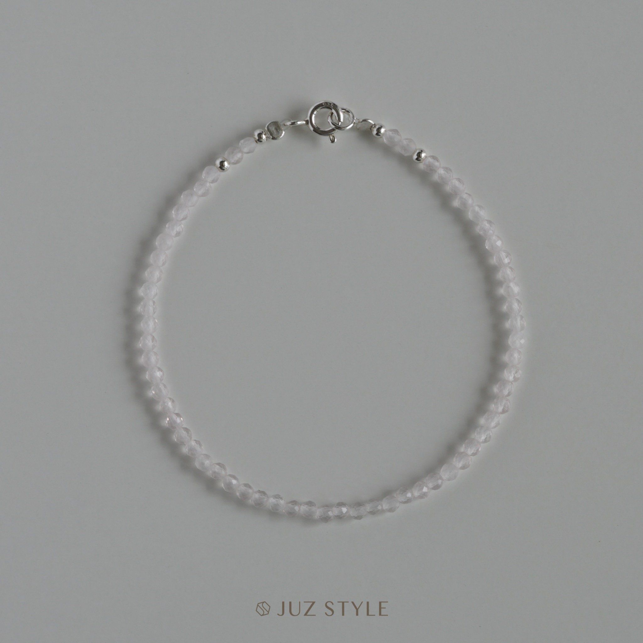  Vòng tay đá Rose quartz 2.5mm 