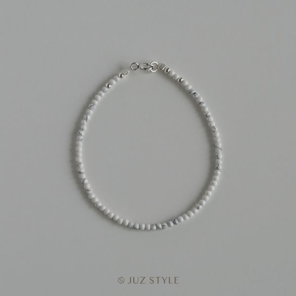  Vòng tay đá Howlite 2.2x1.9mm 