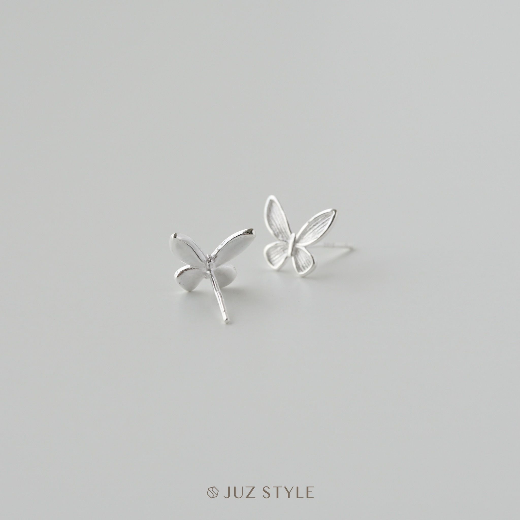  Bông tai bạc Butterfly 