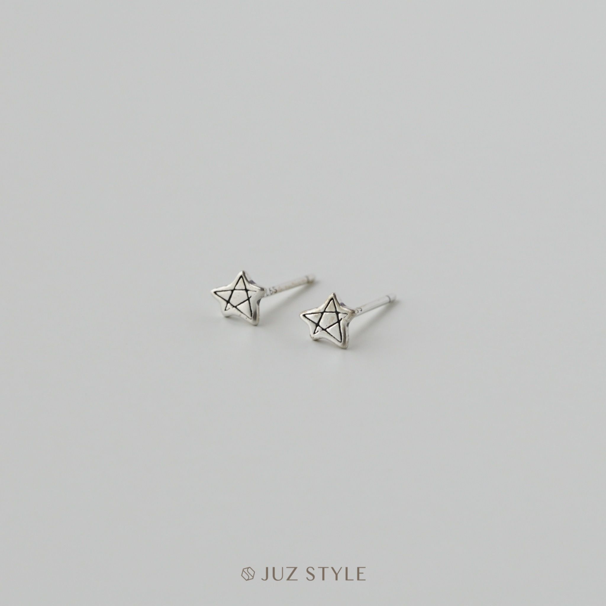  Bông tai bạc Star Drawing 