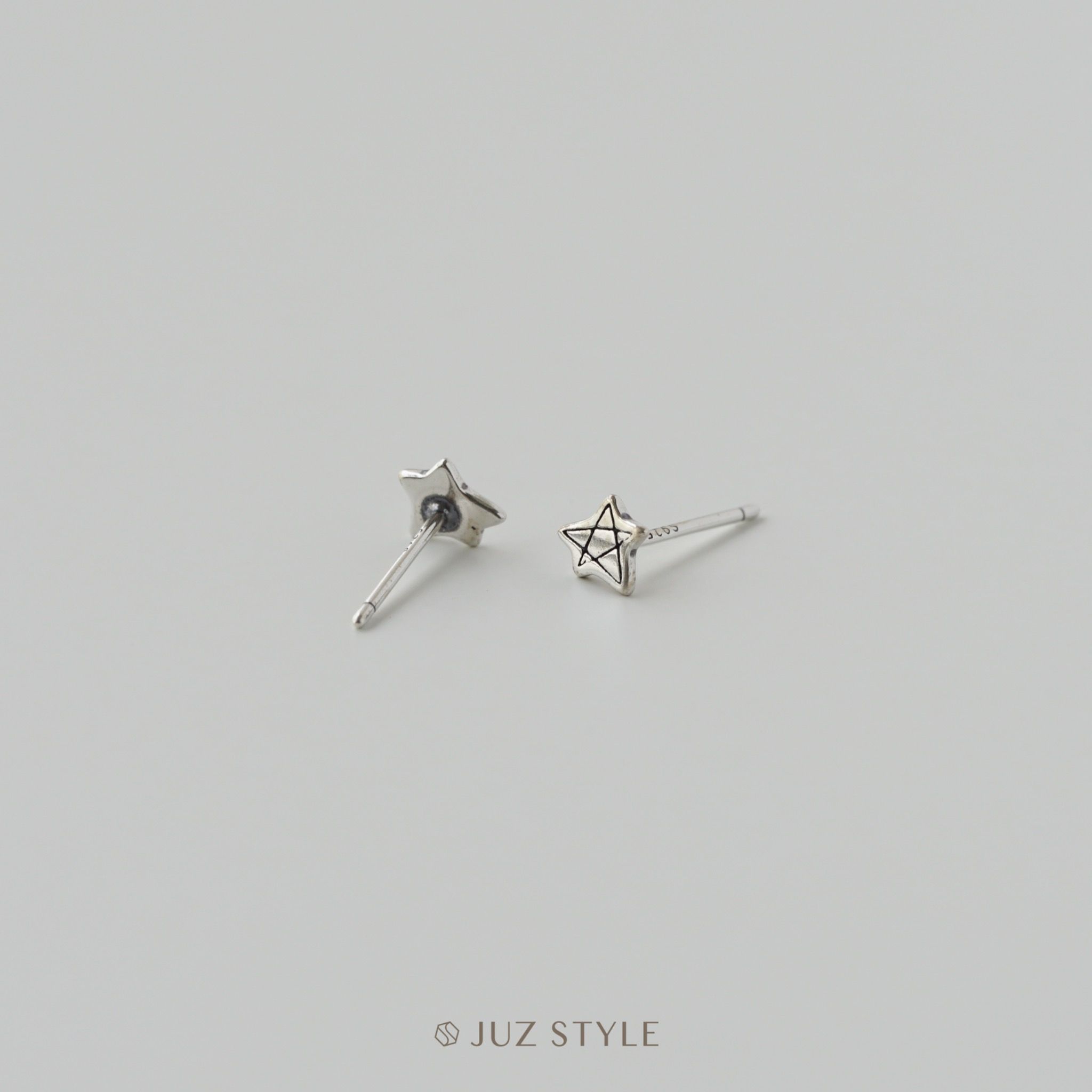  Bông tai bạc Star Drawing 