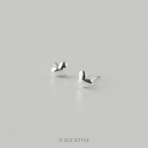  Bông tai bạc Heart 