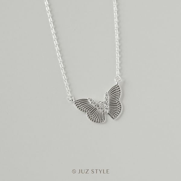 Dây chuyền bạc Cz Butterfly 