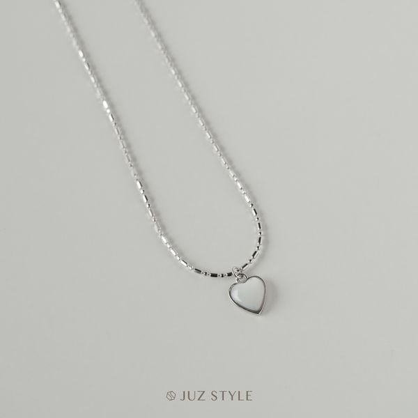  Dây chuyền bạc MOP Heart 