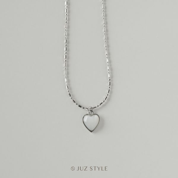  Dây chuyền bạc MOP Heart 