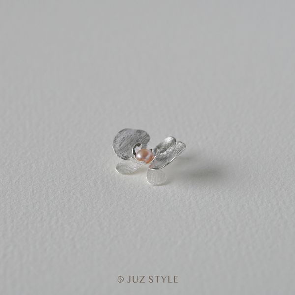  Mặt dây chuyền bạc Butterfly Orchid with pearl 