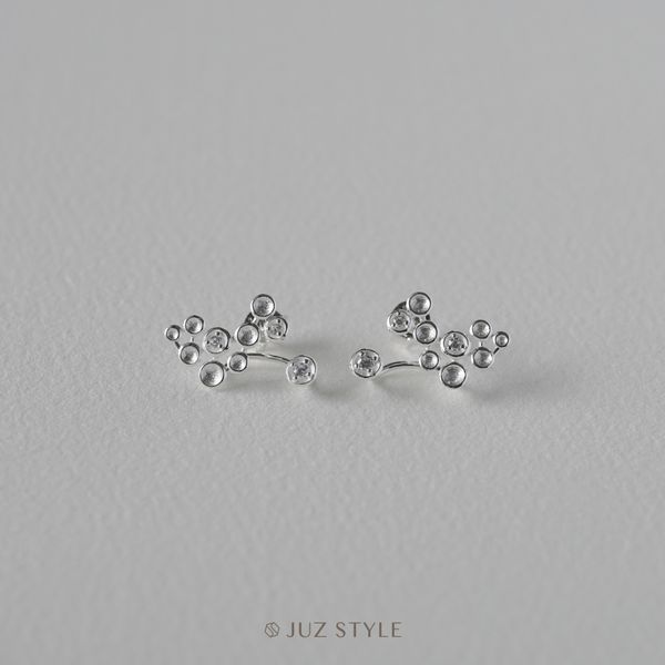  Bông tai bạc Water Bubbles 