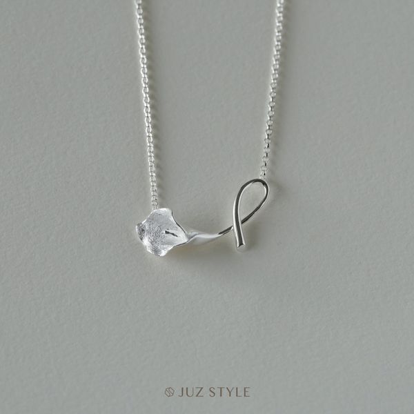  Dây chuyền bạc Calla lily 