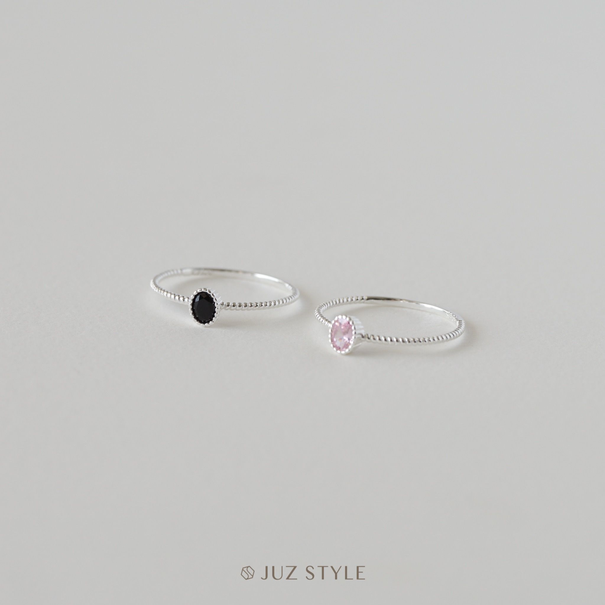  Nhẫn bạc Oval gem 