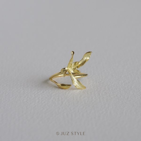  Nhẫn bạc hoa phong lan 