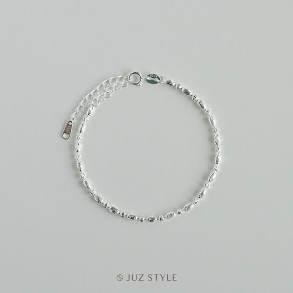  Lắc tay bạc Cutting Oval Circle Chain 