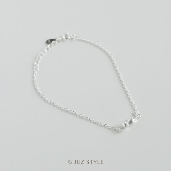  Lắc tay bạc Cat Laying 