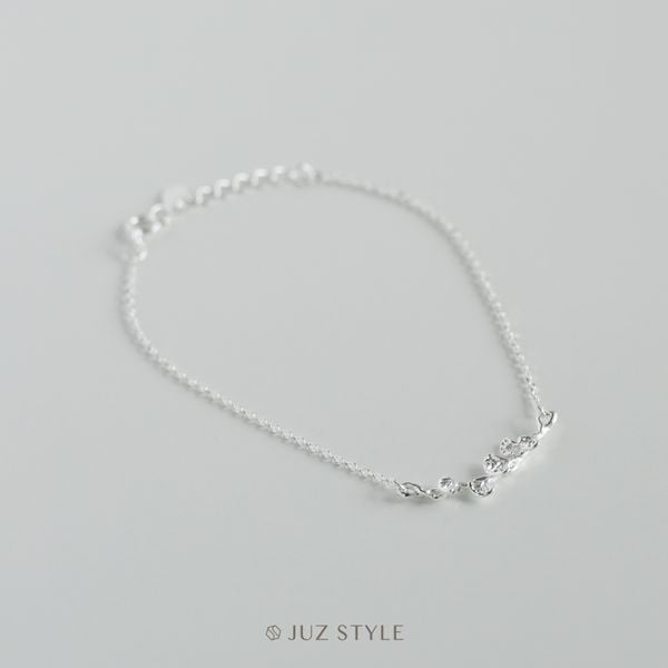  Lắc tay bạc Ginkgo leaves 