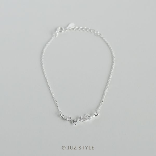  Lắc tay bạc Ginkgo leaves 