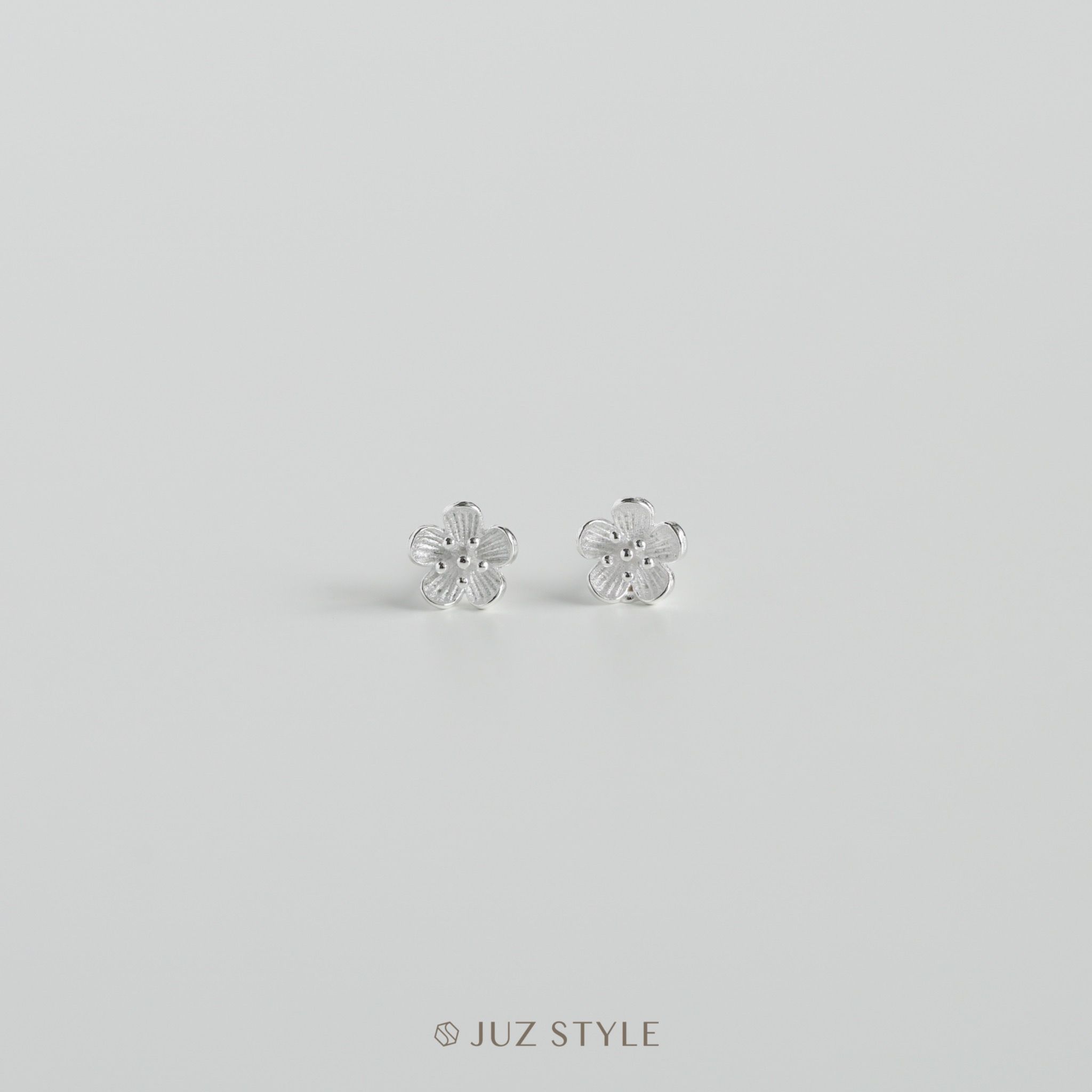  Bông tai bạc Flower 