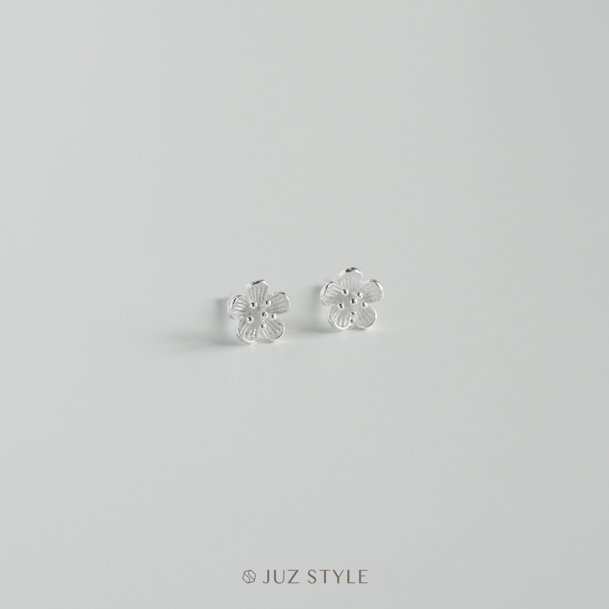  Bông tai bạc Flower 