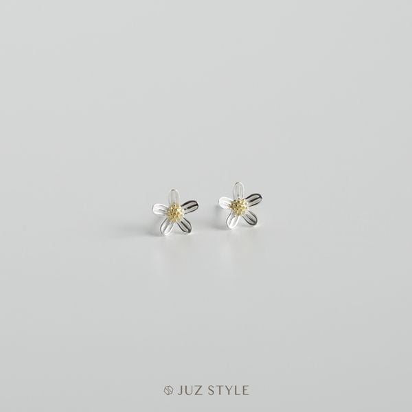  Bông tai bạc Flower 