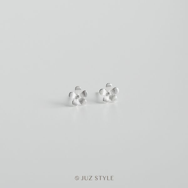  Bông tai bạc Flower 