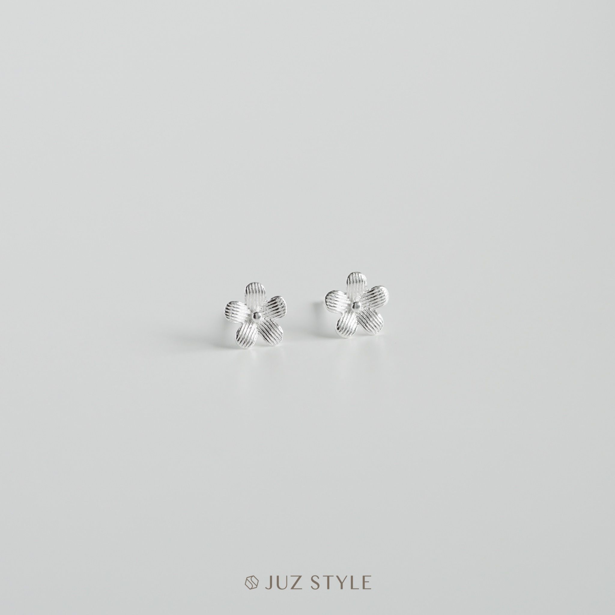  Bông tai bạc Flower 