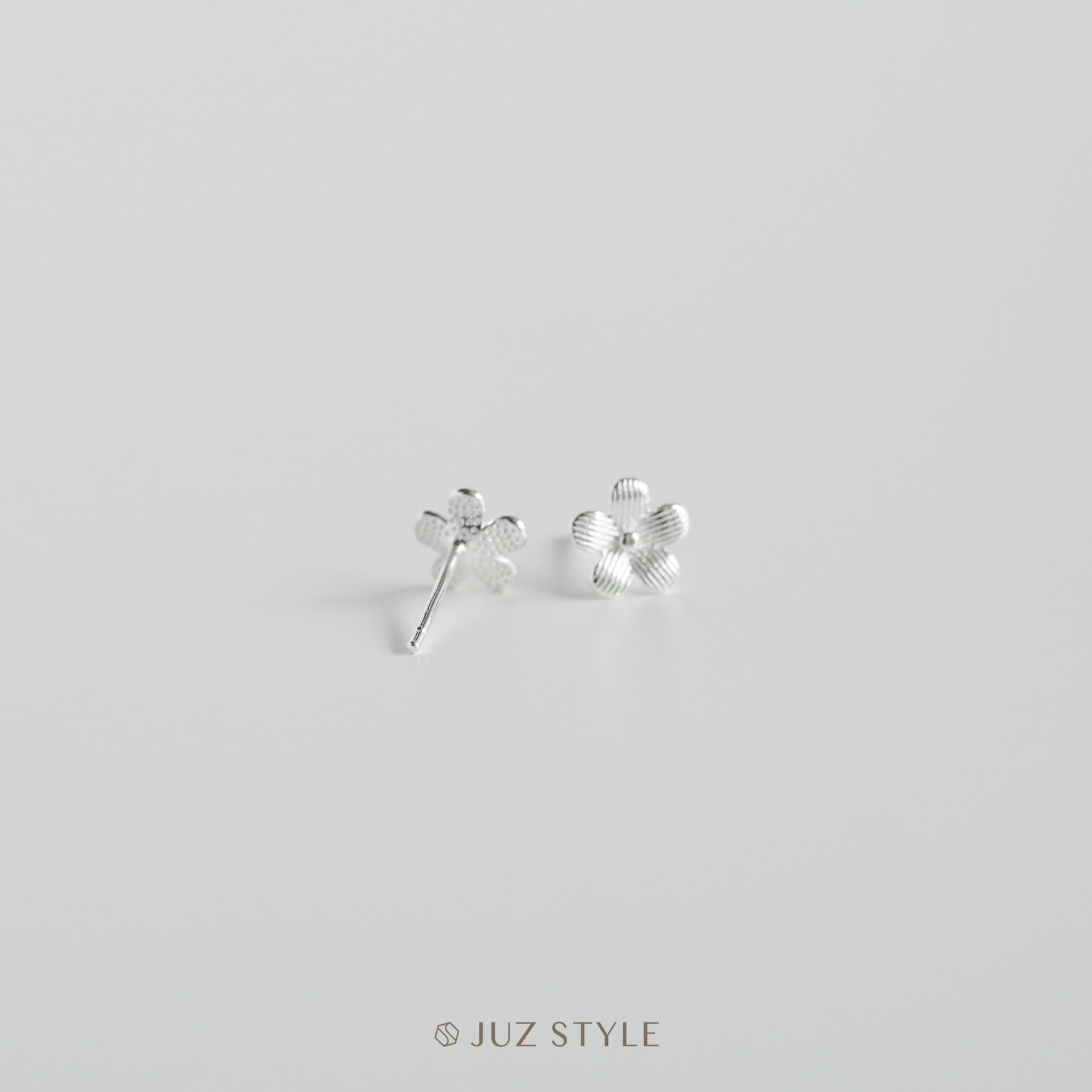  Bông tai bạc Flower 